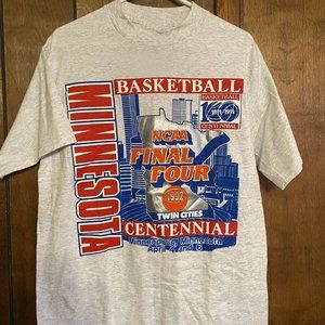 Vintage 1992 twin cities minnesota centennial NCAA Final Four Basketball Shirt